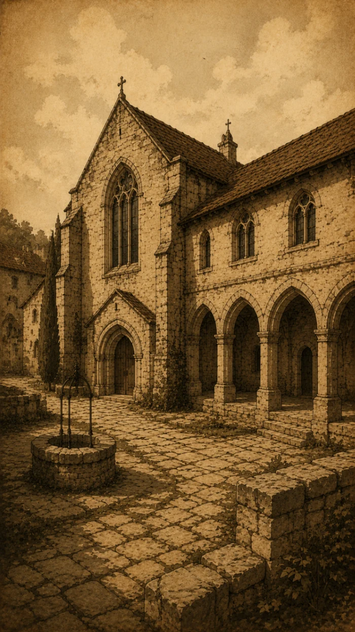 Illustration du couvent des Jacobins à Belvès